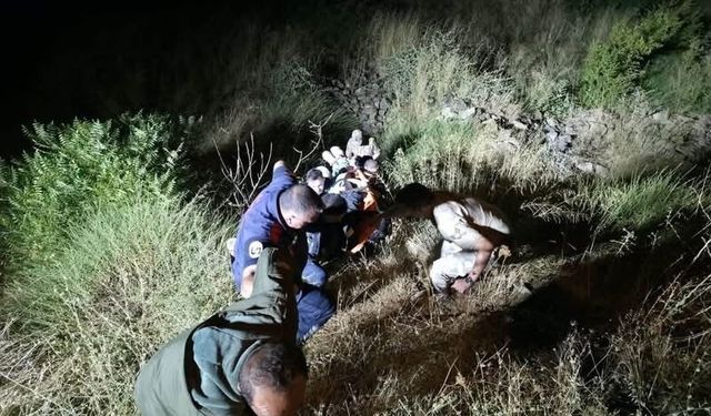 Hassa'da yamaçtan düşen vatandaş kurtarıldı