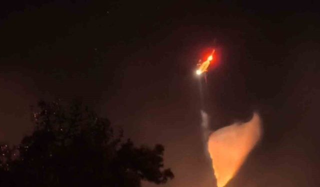 İlk yerli yangın söndürme helikopteri 'Nefes' alevlere nefes aldırmadı