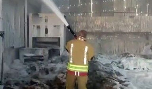 Kahramanmaraş'ta fabrika yangını