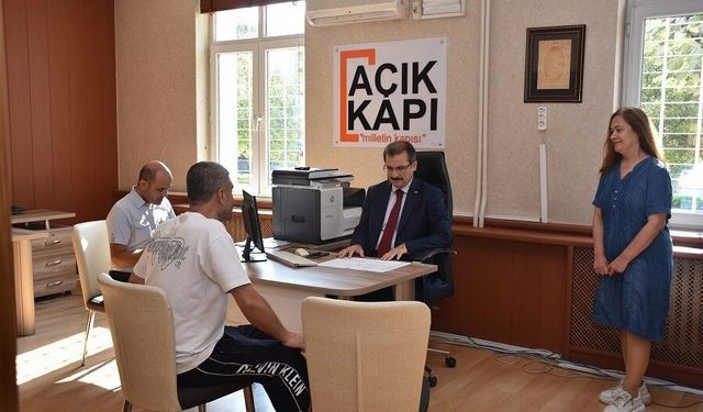Kaymakamı Güldoğan, 'Açık Kapı'da vatandaşları tek tek dinledi