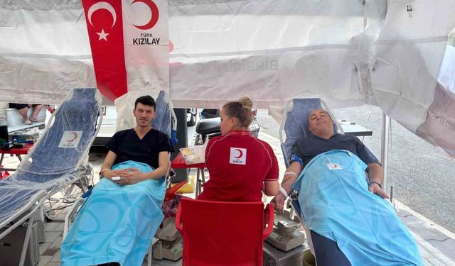 Kırklareli'de 'Mahallenin Gücü Kan Bağışıyla Büyür' kampanyası