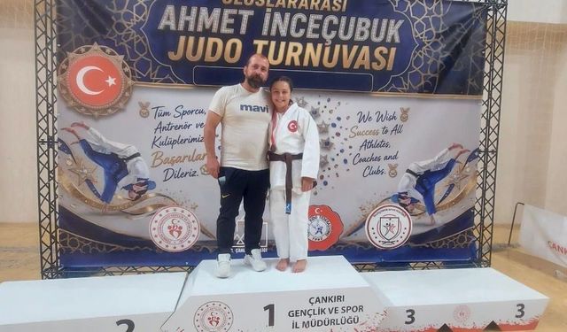 Kırklareli'ne Uluslararası Judo Turnuvası'nda bronz madalya