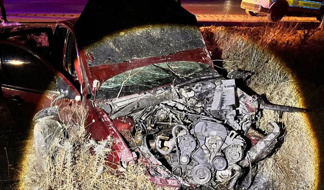 Kontrolden çıkan otomobil yol kenarına savruldu: 2'si ağır, 3 yaralı