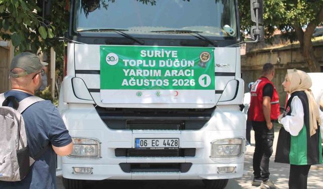 Konya'dan Suriye'deki ihtiyaç sahibi nişanlı çiftlere yardım
