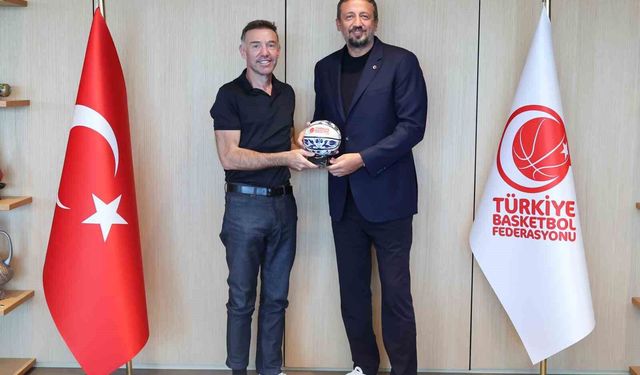 Koray GYO'dan TBF Başkanı Hidayet Türkoğlu'na ziyaret