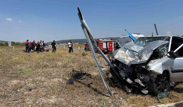 Kütahya'da trafik kazası: 1 ölü 5 yaralı