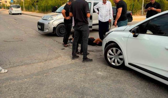 Mardin'de otomobil ile motosiklet çarpıştı: 1 yaralı