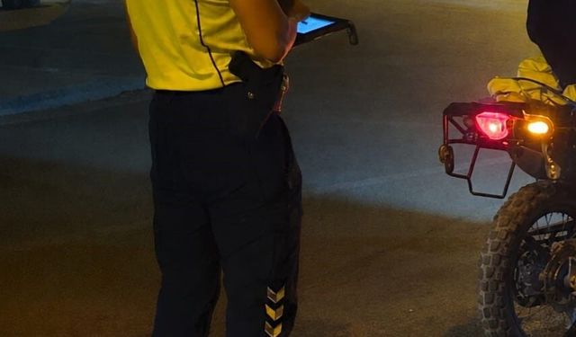 Motosikletli denetimden kaçamadı: 320 bin TL ceza kesildi