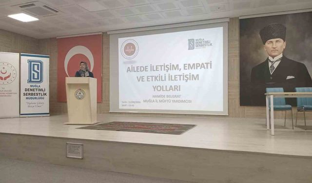 Muğla'da yükümlülere 'ailede iletişim ve empati' konferansı