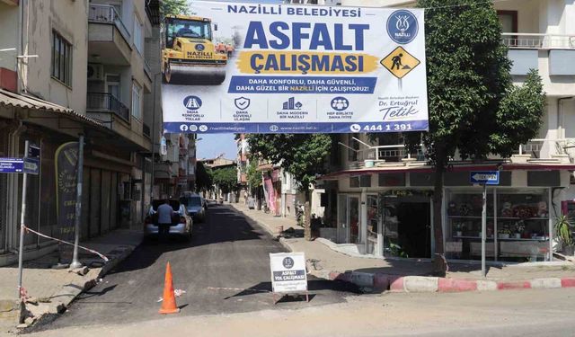 Nazilli Belediyesi ilçedeki yol çalışmalarını sürdürüyor