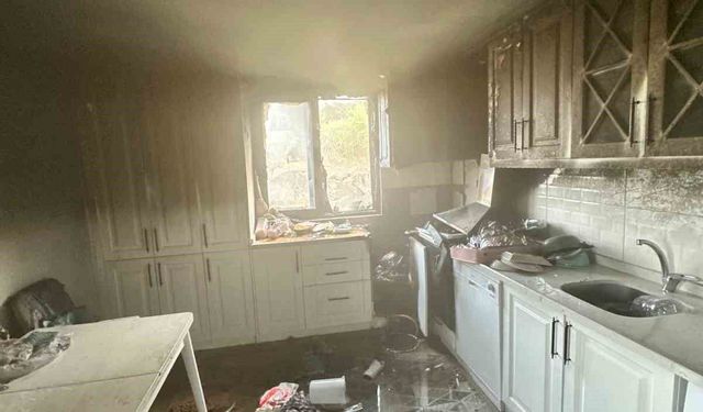 Osmaniye'de müstakil evde çıkan yangın söndürüldü