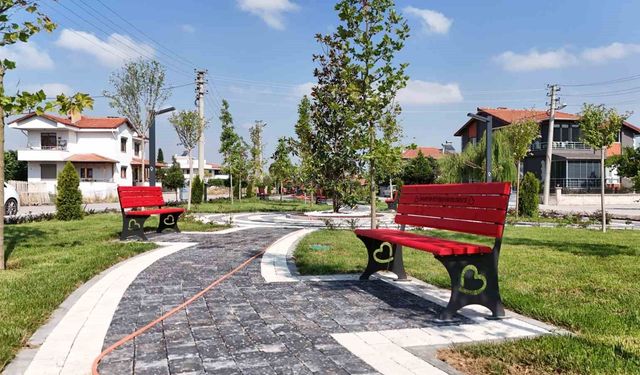 Sındırgı'da yeni yeşil alanlar yapıldı