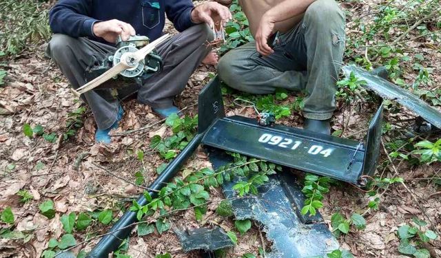 Sinop'ta ormanlık alanda İHA parçaları bulundu