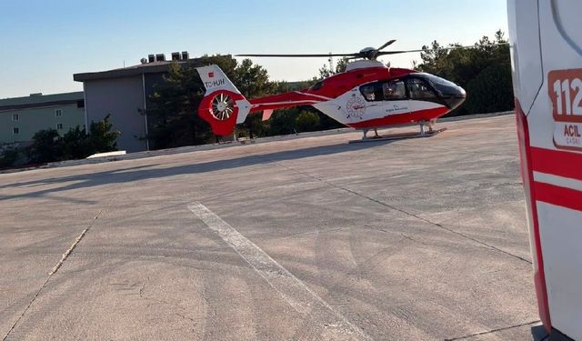 Şırnak'ta gaz lambası yağı içen çocuk helikopter ambulansla Diyarbakır'a sevk edildi