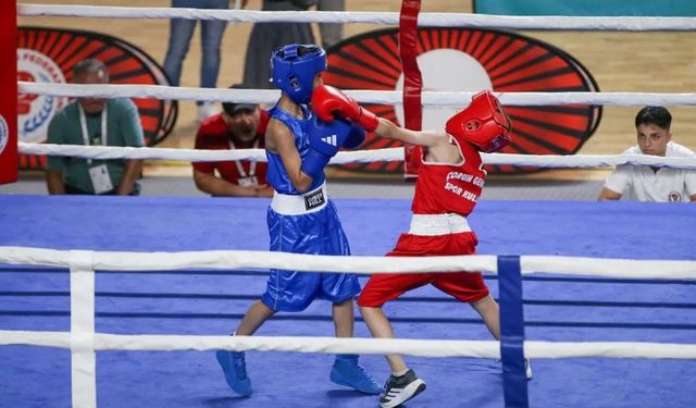 Sivas'taki boks şampiyonası sürüyor