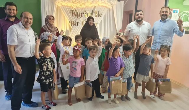 Söke'de minik öğrencilerin hatim sevinci
