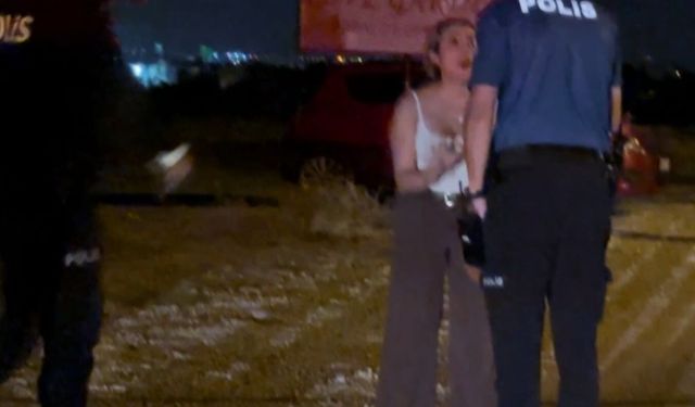 Stüdyo bahçesinde darp edilen kadını polis kurtardı