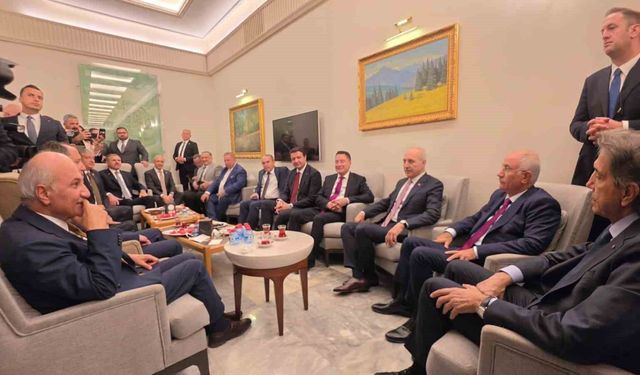 TBMM Başkanı Kurtulmuş'tan kulis ziyareti