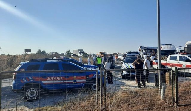 Tekirdağ'da zincirleme kaza: 5 yaralı
