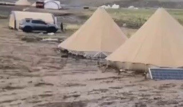 Tunceli'de yüksek rakımda sağanak etkili oldu: Yaylacılar zor anlar yaşadı