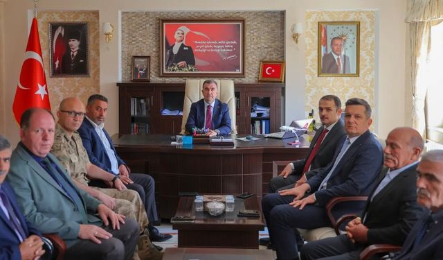 Vali Eldivan'dan Kaymakam Yıldırım'a Ahat'a hayırlı olsun ziyareti