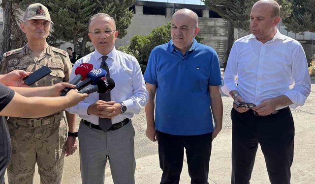 Vali Kemal Çeber: 'Yangına 39 araç ve 81 personelle müdahale ediliyor, hemen hemen kontrol altına alındı'