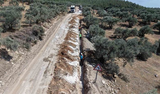 Yatağan Şeref Mahallesi'ndeki eski hatlar değiştiriliyor