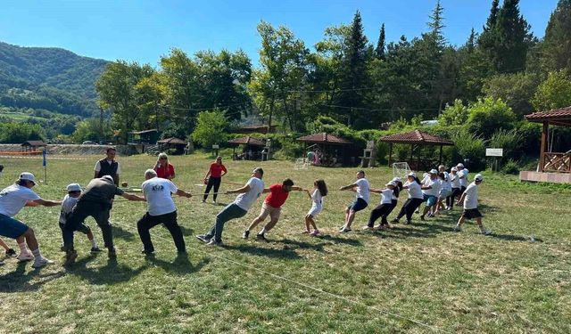 Zonguldak'ta aile kampı heyecanı yaşandı