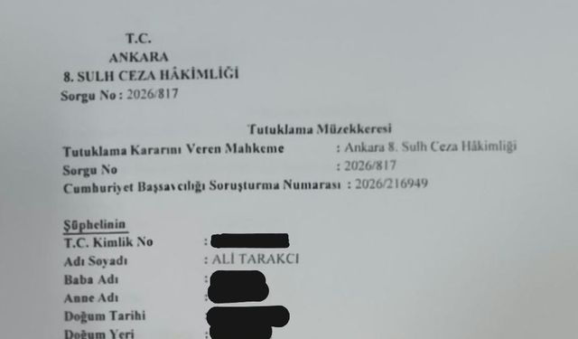Ali Tarakcı 'yanıltıcı bilgiyi alenen yayma' suçundan tutuklandı