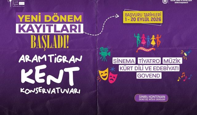 Aram Tigran Kent Konservatuvarında yeni dönem: Başvurular 20 Eylüle kadar sürecek