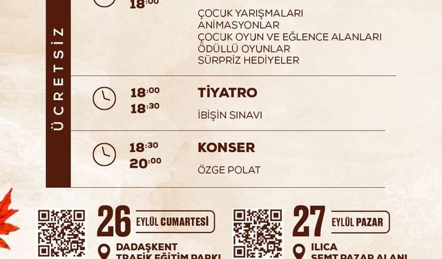 Aziziye'de 'Güz akşamları' başlıyor