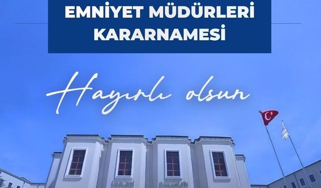 Bakan Çiftçi: 'Yeni atanan emniyet müdürlerimize başarılar diliyorum'