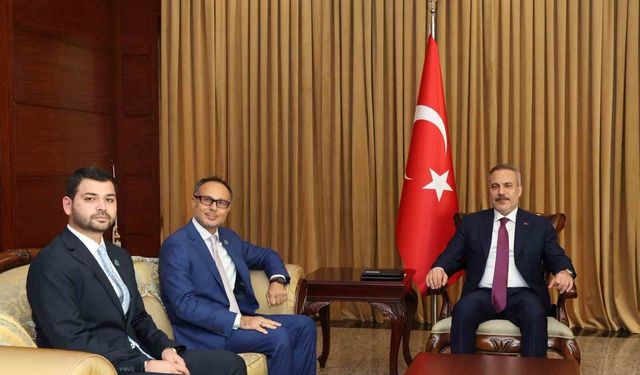 Bakan Fidan, TÜRKPA Genel Sekreteri Hasan ile görüştü