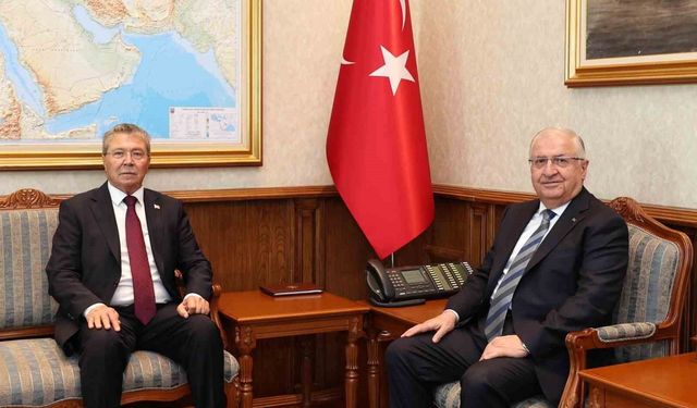 Bakan Güler, KKTC Başbakanı Üstel ile görüştü