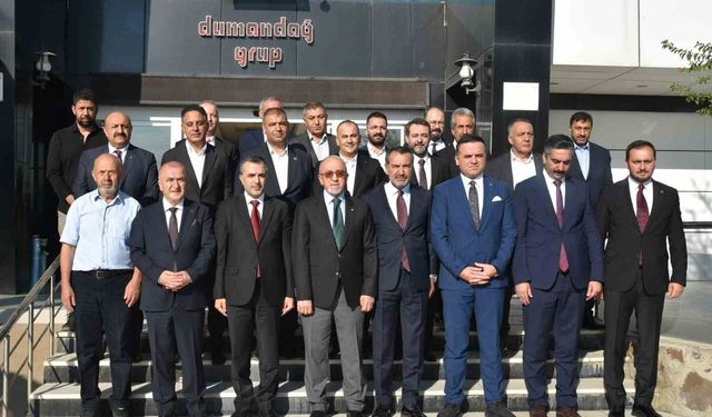 Başkan Dumandağ, Bakan Yardımcısı Aydoğdu ve il protokolünü ağırladı