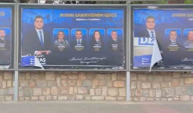 Başkan Maraş'ın afişlerine saldırı