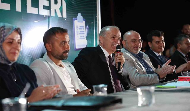 Başkan Özlü'den Tokuşlar'da mahalle sohbeti