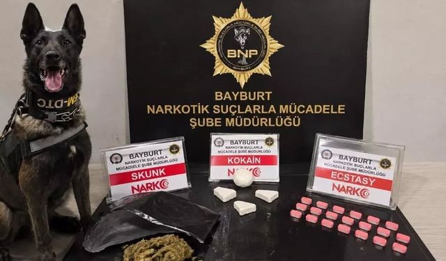 Bayburt'ta uyuşturucu operasyonunda yakalanan şüpheli tutuklandı