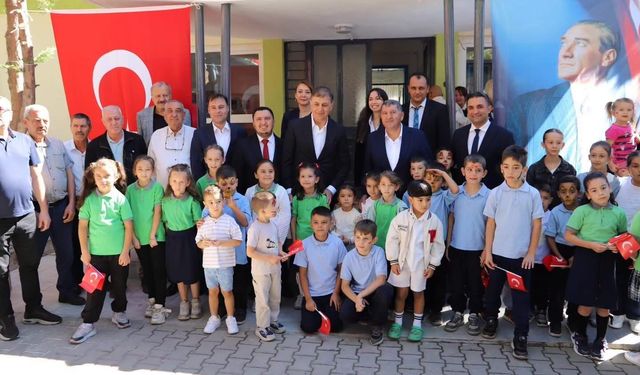 Bayındır'da yenilenen Kızıloba İlkokulu törenle hizmete açıldı