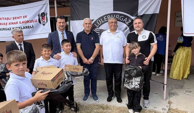 Beşiktaş'tan Lüleburgaz'da 50 öğrenciye eğitim desteği