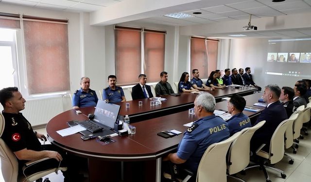 Bilecik emniyetinde 8 aylık asayiş değerlendirmesi