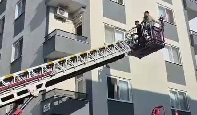 Böcek korkusuyla balkon duvarının üzerine çıkan kadın, ölümle burun buruna geldi