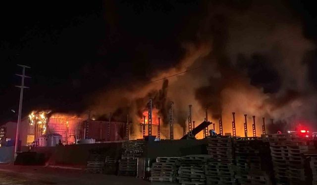 Bolu'da geri dönüşüm fabrikası alevlere teslim oldu