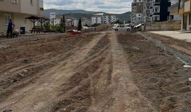 Boyabat'ta yol çalışması