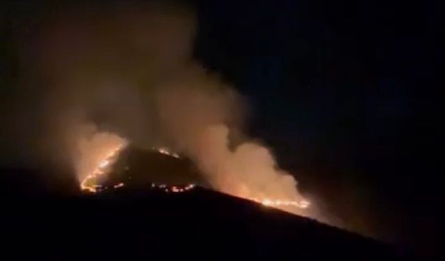 Çankırı'da etkili olan arazi yangını uzun uğraşlar sonucu kontrol altına alındı