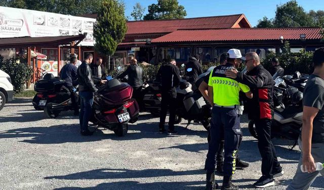 Çaycuma'da motosiklet sürücülerine yol güvenliği eğitimi