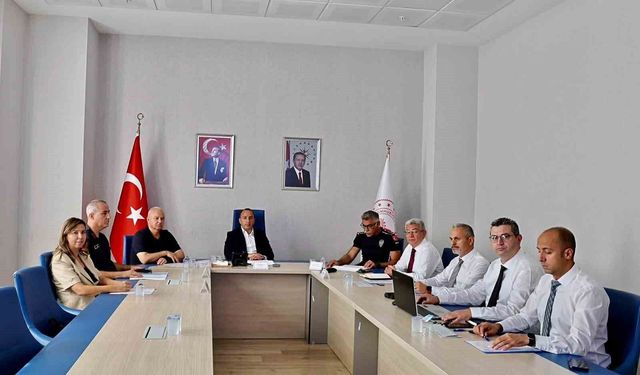 Çine'de yeni eğitim yılı öncesi okul güvenliği toplantısı