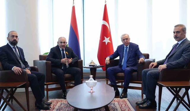 Cumhurbaşkanı Erdoğan, Ermenistan Başbakanı Paşinyan'ı kabul etti