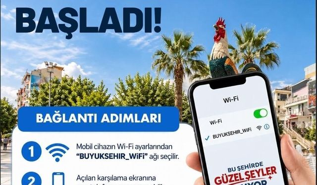 Denizli Büyükşehirden ücretsiz ve güvenli internet