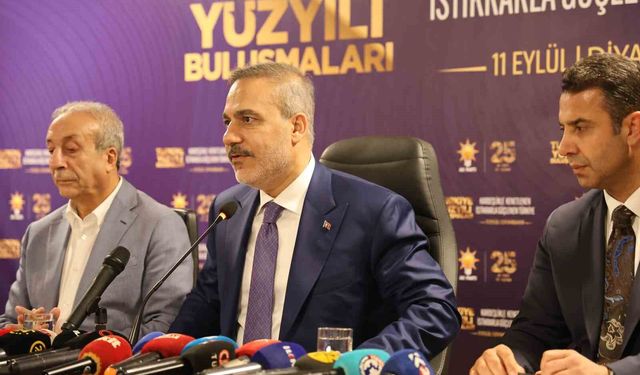 Dışişleri Bakanı Hakan Fidan: ''İnşallah üzerimizde kara bulut gibi dolaşan bu terör meselesi ortadan kalkar''